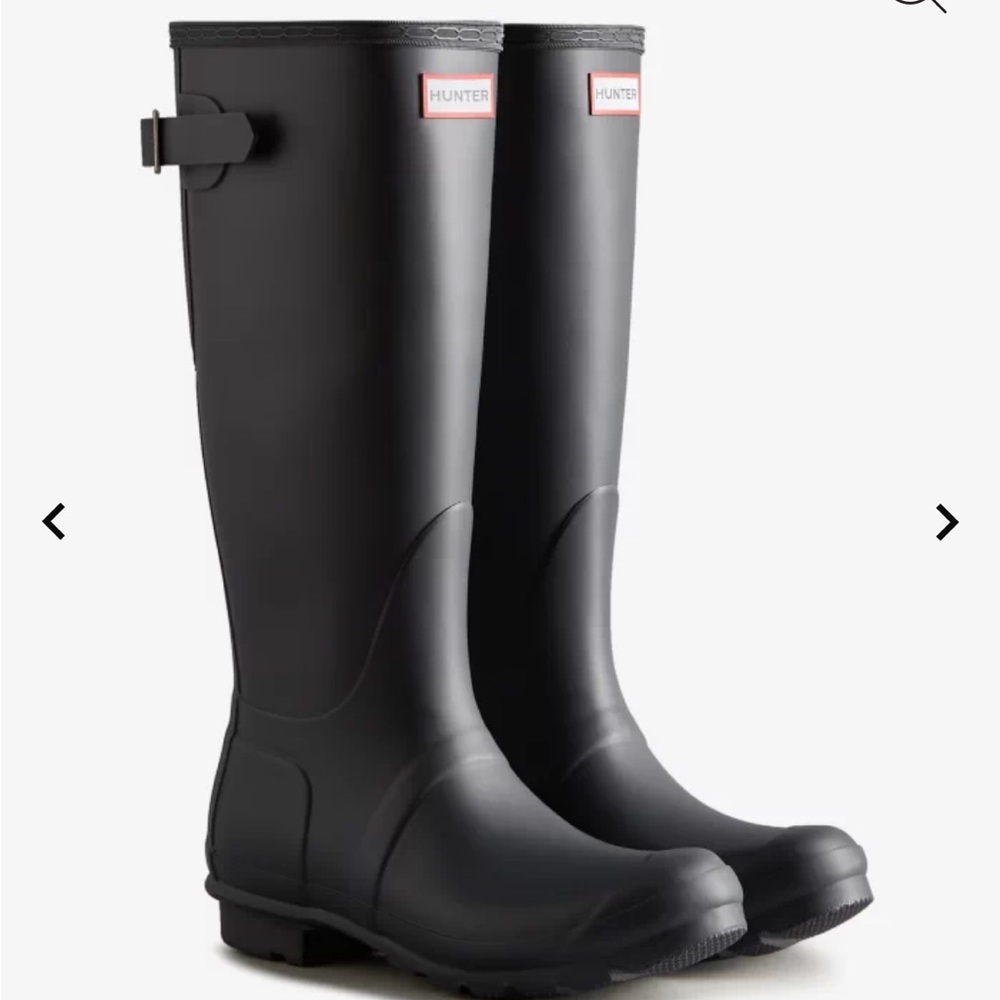 Women’s Tall Black Hunter Adjustable Rain Boot